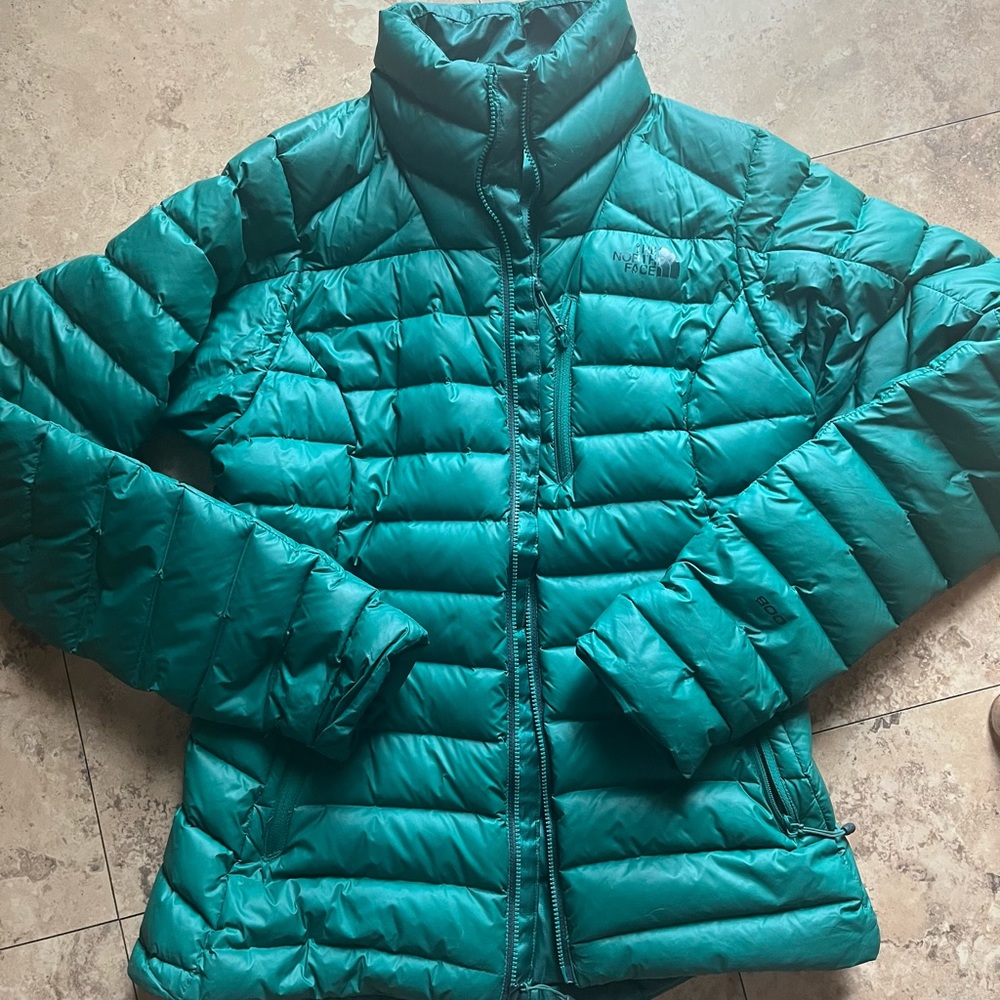 North Face Women's XS Green 800 Down Fill Puffer